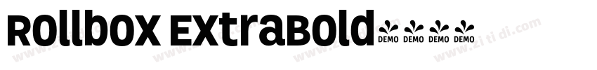 Rollbox ExtraBold字体转换